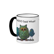 LimbBirds Black 11 oz Ringer Mok