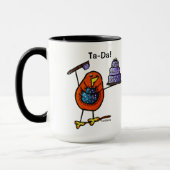 LimbBirds Black 15 oz Ringer Mok (Links)