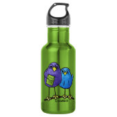 LimbBirds Custom Water Bottle (18 oz), White Waterfles (Voorkant)
