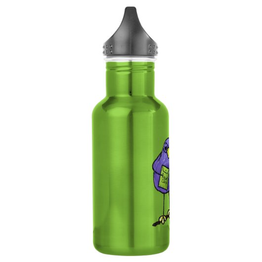 LimbBirds Custom Water Bottle (18 oz), White Waterfles (Links)