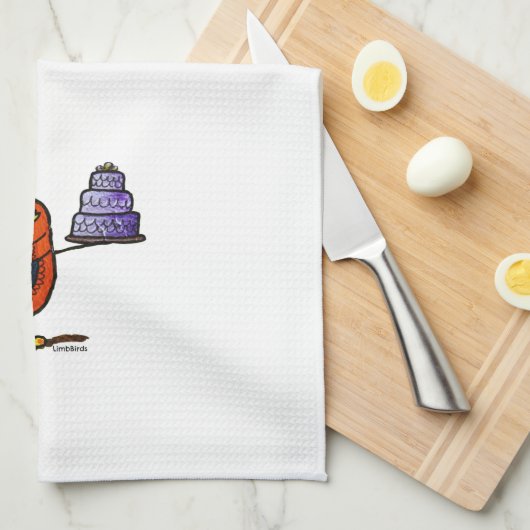 LimbBirds "TA DA!" keukenhanddoek (Quarter Fold)