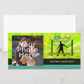 Limbo, Colorful Neon Party-fotokaart (Voorkant / Achterkant)