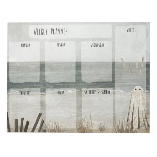 Limbo Ghost Weekly Planner Notitieblok (Voorkant)