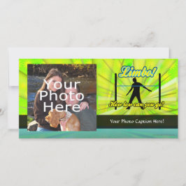 Limbo, Kleurrijke Neon Feest Fotokaart