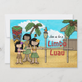 Limbo Luau Verjaardagsfeest Kaart
