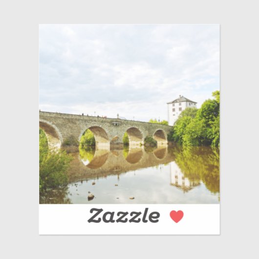 Limburg an der Lahn Oude Brug Kunst Sticker (Vel)