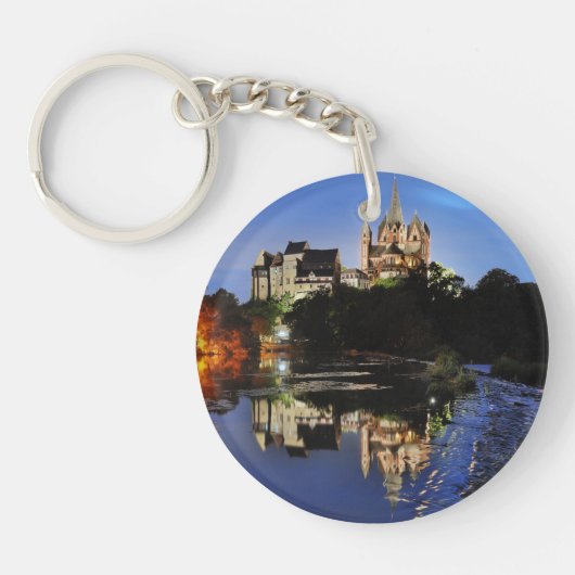 Limburg Dom zur blauen Stunde Sleutelhanger (Voorkant)