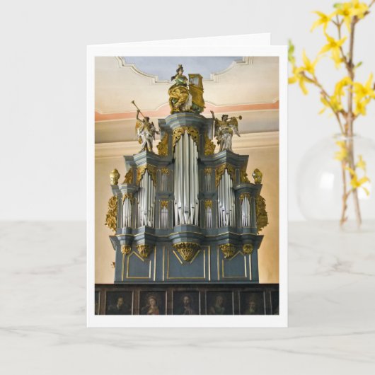 Limburg, Duitsland Orgelkaart (verticaal) Kaart (Gele Bloem)