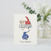 Limburg Nederland Kaart Nederlands  Souvenir (Staand voorkant)