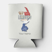 Limburg Nederland Kaart Nederlands  Souvenir Blikjeskoeler (Voorkant)