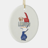 Limburg Nederland Kaart Nederlands Souvenir Keramisch Ornament (Rechts)