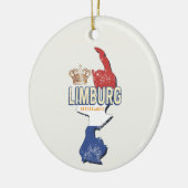 Limburg Nederland Kaart Nederlands Souvenir Keramisch Ornament (Links)