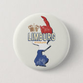 Limburg Nederland Kaart Nederlands Souvenir Ronde Button 5,7 Cm (Voorkant)