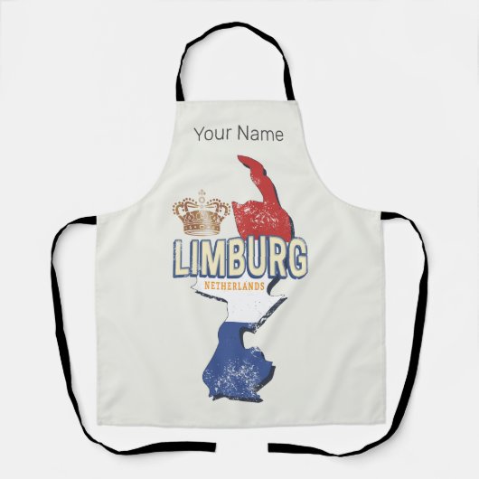 Limburg Nederland Kaart Nederlands  Souvenir Schort (Voorkant)