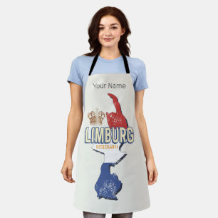 Limburg Nederland Kaart Nederlands Souvenir Schort