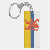 Limburg Nederlands vlagsymbool leeuw nederlands Sleutelhanger (Voorkant Links)