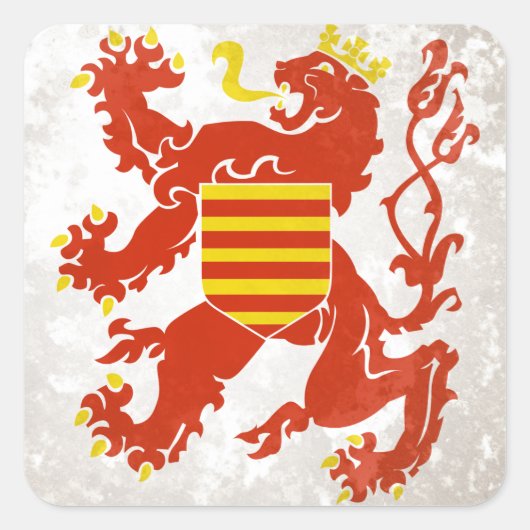 Limburg Vierkante Sticker (Voorkant)