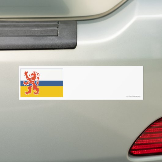 Limburg-vlag Bumpersticker (Op auto)