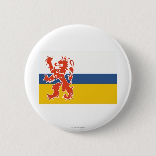 Limburg-vlag Ronde Button 5,7 Cm (Voorkant)