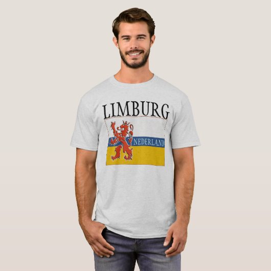 Limburg-vlag T-shirt (Voorkant volledig)