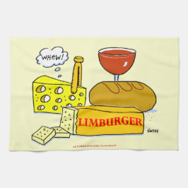 Limburger Cheese Bread and Wine Humoriss Theedoek