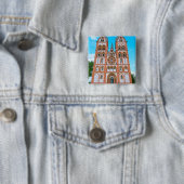 Limburgse Dom Vierkante Button 5,1 Cm (In situ)