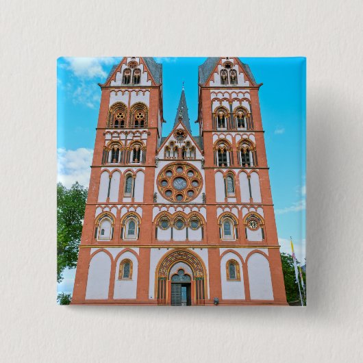 Limburgse Dom Vierkante Button 5,1 Cm (Voorkant)