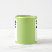 Lime 4:6 Fotolijst 2 x Foto Aangepaste Combo Mok (Midden)