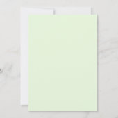 Lime Aqua Loof Eucalyptus Bruiloft Kaart (Achterkant)
