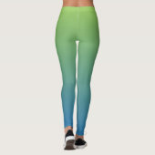 Lime - Blue verloopleggingen Leggings (Achterkant)