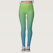 Lime - Blue verloopleggingen Leggings (Voorkant)