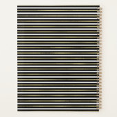Lime Citroen Waterverf Logo Folie Strepen Bruiloft Planner (Achterkant)