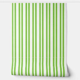 Lime Citrus Vertical Streep Behang