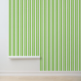 Lime Citrus Vertical Streep Behang