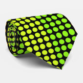 Lime Disco Licht Stippenpatroon Das (Opgerold)