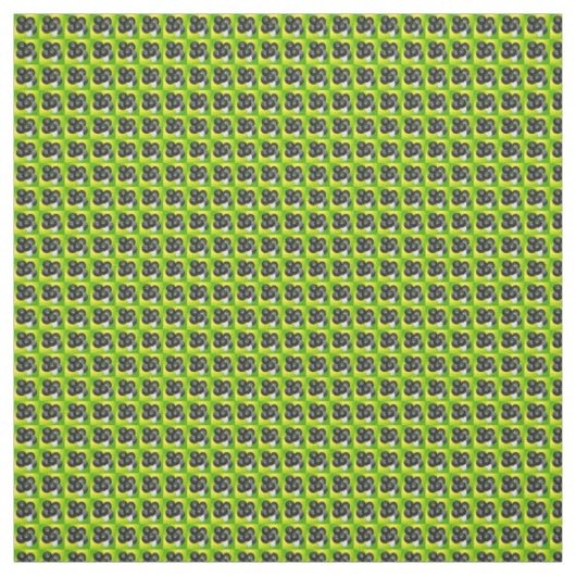 Lime En Gele Gazon Bowls Patroon, Stof (Swatch)