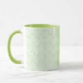 Lime en groen Chevron patroon Stippen Mokken (Links)