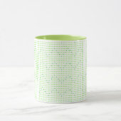 Lime en groen Chevron patroon Stippen Mokken (Midden)