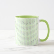Lime en groen Chevron patroon Stippen Mokken