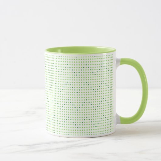 Lime en groen Chevron patroon Stippen Mokken (Rechts)