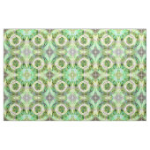 Lime en groene abstracte collage stof (Fat Quarter)