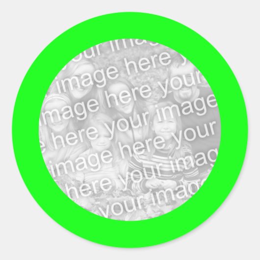 Lime Frame Sticker (Voorkant)