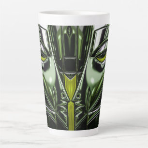 Lime Glow Metaal Kunst Latte Mok