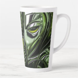Lime Glow Metaal Kunst Latte Mok