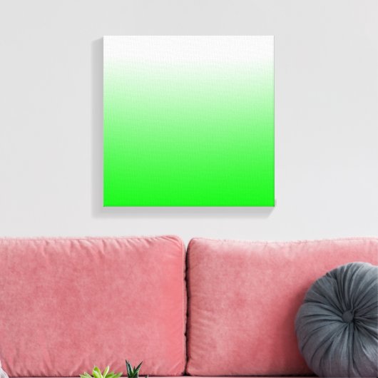 Lime Gradiënt Canvas Afdruk (Insitu (Woonkamer))