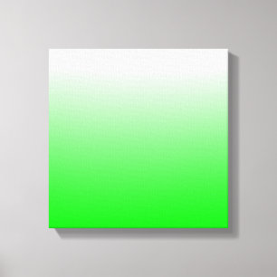 Lime Gradiënt Canvas Afdruk