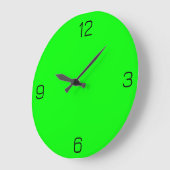 Lime Green 00FF00 kleur - met optie om naam toe te Grote Klok (Hoek)