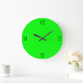 Lime Green 00FF00 kleur - met optie om naam toe te Grote Klok (Huis)