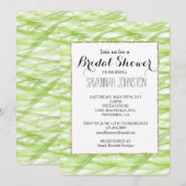 Lime Green Abstract bridal shower Kaart (Voorkant / Achterkant)