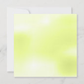 Lime Green abstracte trouwuitnodiging Kaart (Achterkant)